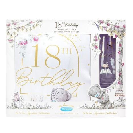18th Birthday Dressing Gown & Glass Me to You Bear Gift Set £19.99